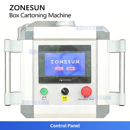 ZONESUN ZS-MSZH50L2 Automatic Vertical Cartoning Machine for Plugs, Chargers and Small Items
