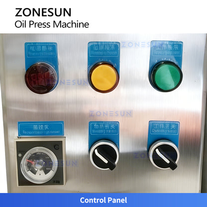 ZONESUN ZS-ZY20A Automatic Hydraulic Oil Press Machine for Olive, Peanut, Coconut & Seed Oils