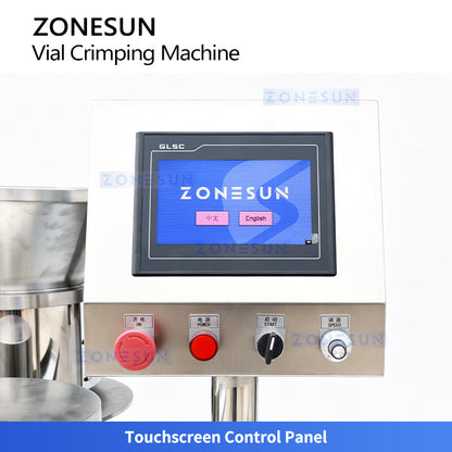 ZONESUN ZS-YG300 Automatic High-Speed Vial Capping Machine Pharmaceutical Lab Bottle Crimper