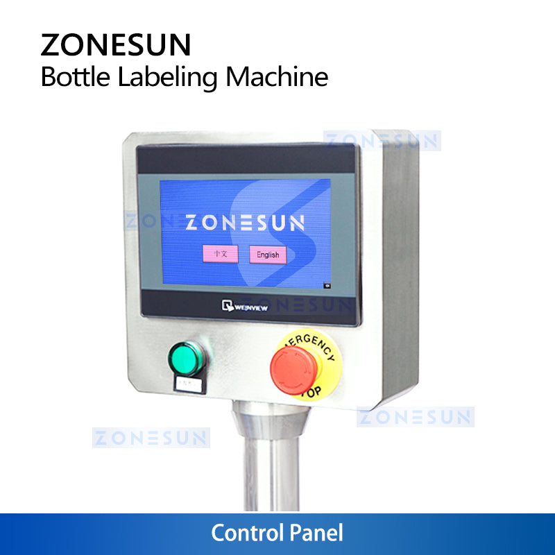 ZONESUN ZS-TB260R Automatic Round Bottle Labeling Machine for Single and Double Side Application