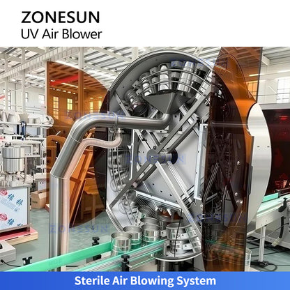 ZONESUN ZS-UVB1 Automatic UV Sterilization and Air Blowing Machine for Milk Powder Bottle Cleaning