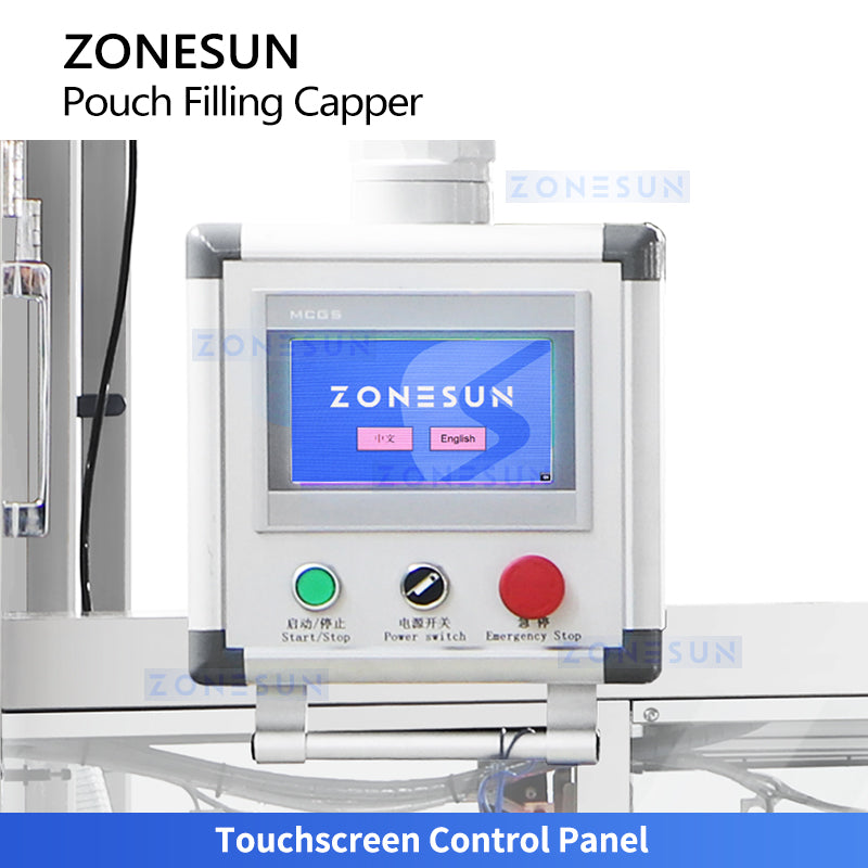 High Speed 120bpm: ZONESUN ZS-AFC12M Automatic Spout Pouch Filling Capping Machine for Juice & Sauce