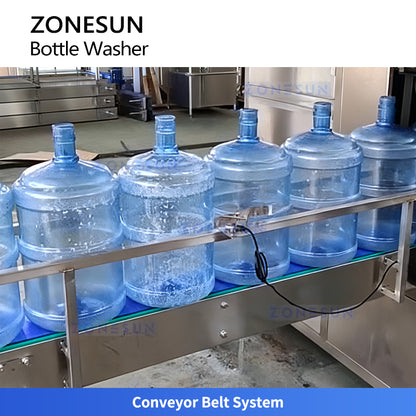ZONESUN ZS-WB5G Auto 5-Gallon Barrel Washing Machine with High-Pressure Nozzles, 600 BPH Capacity