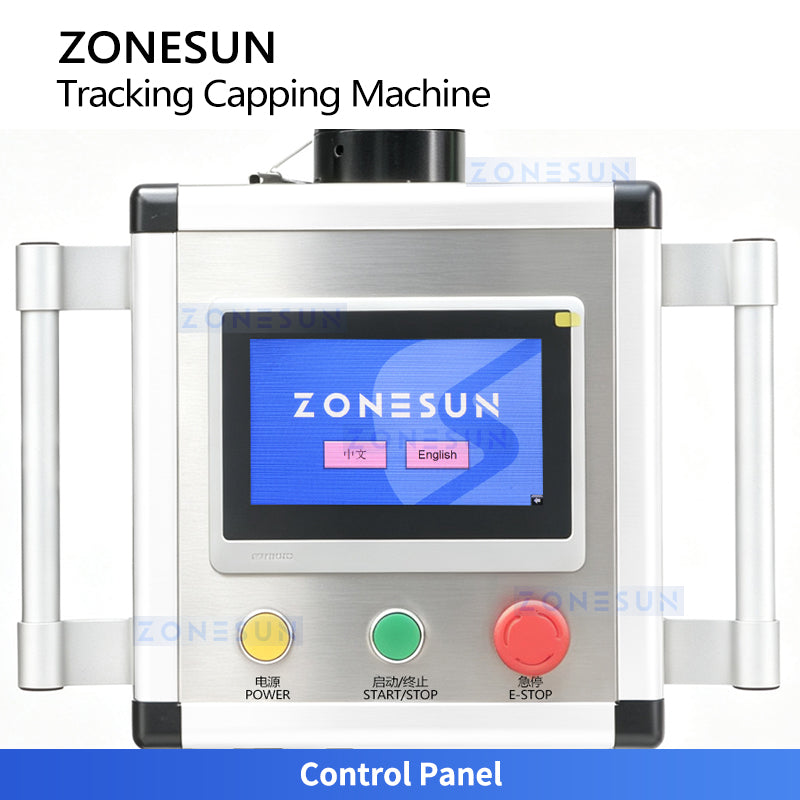 ZONESUN ZS-XG440P Automatic Double-Head High-Speed Tracking Capping Machine for Continuous Capping