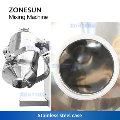 ZONESUN ZS-SBH10 3D Powder Mixer for Efficient Dry Material Blending in Food and Chemical Use