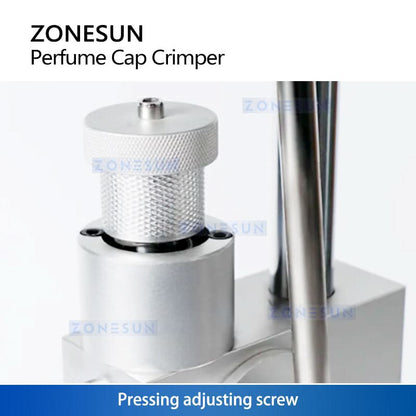 ZONESUN ZS-TYG2 Manual Perfume Crimping Machine Metal Cap Press Capping Spray Bottle Crimper