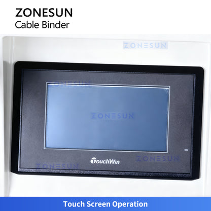 ZONESUN ZS-WTKZ4 Fully Automatic Nylon Cable Tie Machine for Fast Wire Harness Bundling and Cutting