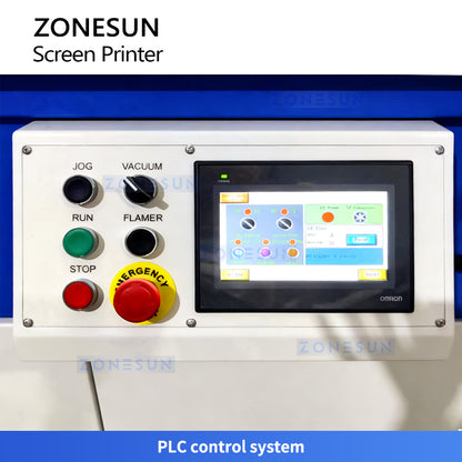 ZONESUN ZS-SWP2 Automatic Single Color Screen Printing Machine for Round and Oblate Bottles