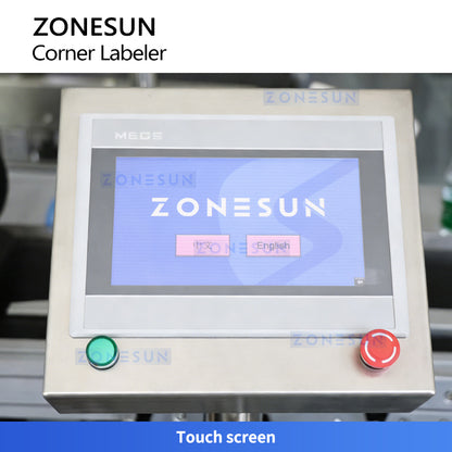ZONESUN ZS-TB816 Double-Side Anti-Tamper Corner Labeling Machine