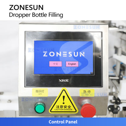 ZONESUN ZS-AFC27YT: Dual-Station Automatic Liquid Filling, Dropper Placing, Capping Machine