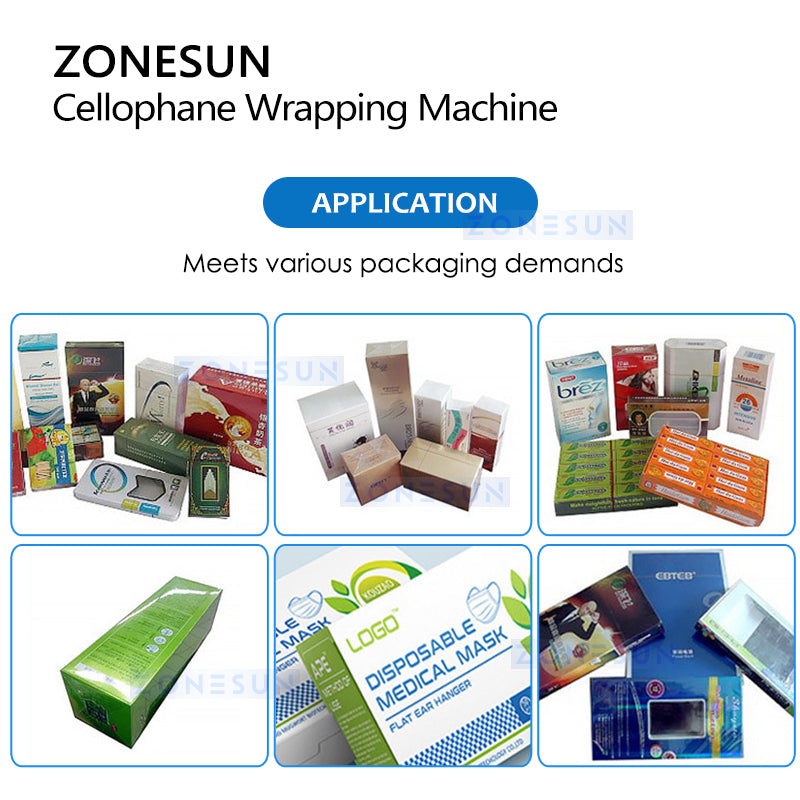 ZONESUN ZS-BT220 Automatic Horizontal BOPP Cellophane Film Box Wrapping Machine