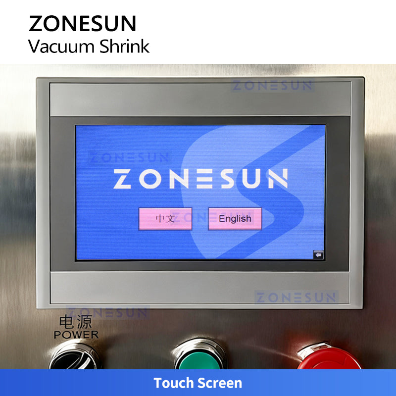 ZONESUN ZS-VPM20 Fully Automatic Vacuum Shrink Packaging Machine for Preformed Bags and Pouches