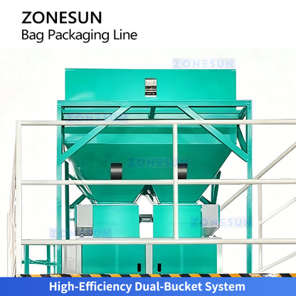 High Capacity: ZONESUN ZS-AG50 Granule Bagging Line for Fertilizer, Feed & Grain