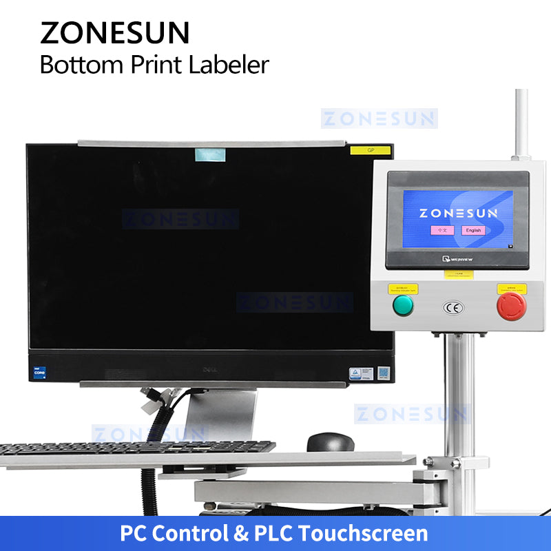 Smart Coding: ZONESUN ZS-512F Automatic Bottom Print & Apply Labeling Machine with RFID Verification