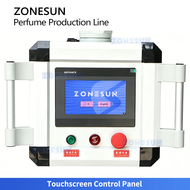 Pro Fragrance Tech: ZONESUN ZS-AFC42P Automatic Perfume Vacuum Filling & Pump Capping Monoblock Line