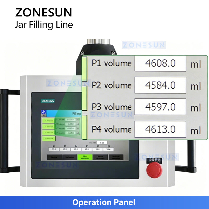 ZONESUN ZS-FAL180V9 Automatic Jam Sauce Filling and Vacuum Capping Line