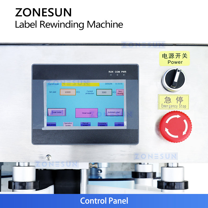 Zonesun ZS-RW2 Roll to Roll Label Rewinder