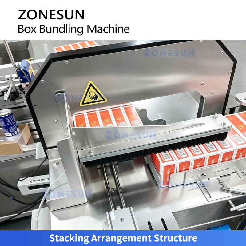 ZONESUN ZS-WK300 Automatic Carton Stacking and Banding Machine for Box Packaging Line