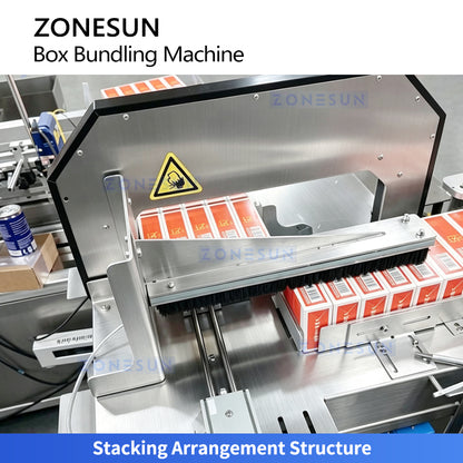 ZONESUN ZS-WK300 Automatic Carton Stacking and Banding Machine for Box Packaging Line