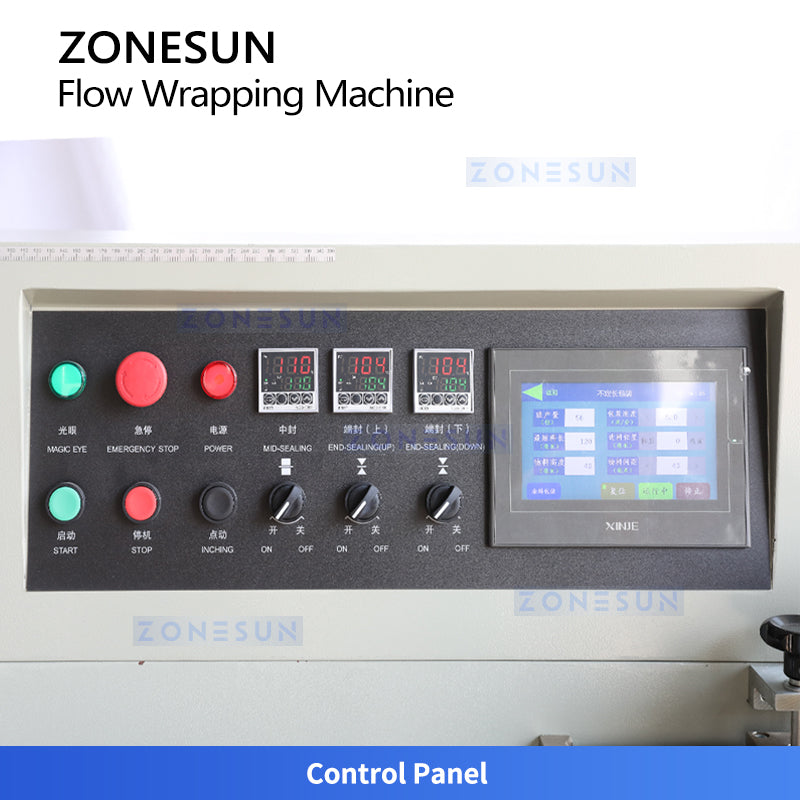 ZONESUN ZS-ZB350S: Automatic Horizontal Flow Wrapping Machine for Air Bubble Film Packaging