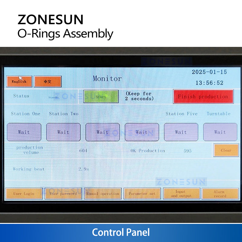 ZONESUN ZS-J0A02 Fully Automatic O-Ring Assembly Machine for valves, connectors & pumps