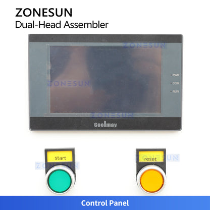 ZONESUN ZS-J0A01 Semi-Automatic Dual-Head Sealing Ring Assembly Machine