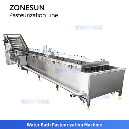 ZONESUN ZS-PM3 Spray Pasteurization Line for Bottled and Packaged Food Processing