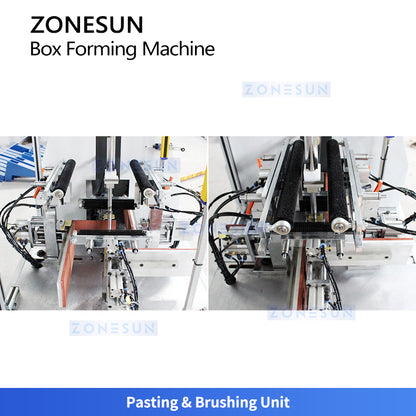 Luxury Packaging: ZONESUN ZS-MS320A Semi-Automatic Rigid Drawer Box Forming & Wrapping Machine
