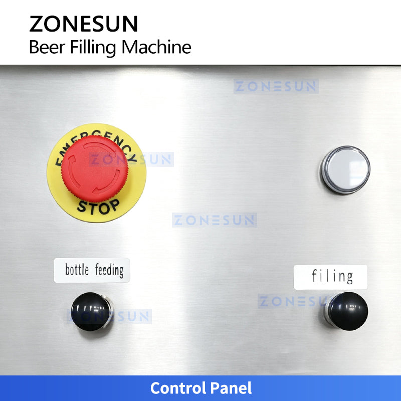 ZONESUN ZS-DG4A Automatic 4-Head Beer Isobaric Filling Machine with Fermentation Tank