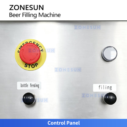 ZONESUN ZS-DG4A Automatic 4-Head Beer Isobaric Filling Machine with Fermentation Tank