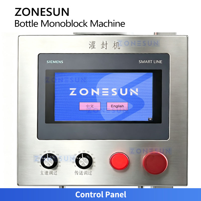 ZONESUN ZS-KGFX32 Automatic PP Bottle Air Washing Filling and Capping Monoblock Machine