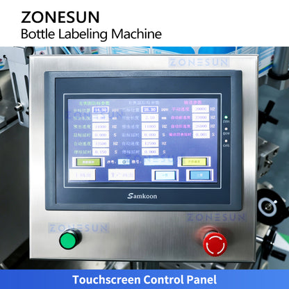 ZONESUN ZS-TB806 Semi Automatic Double-side Square Bottle Labeling Machine With Date Coder