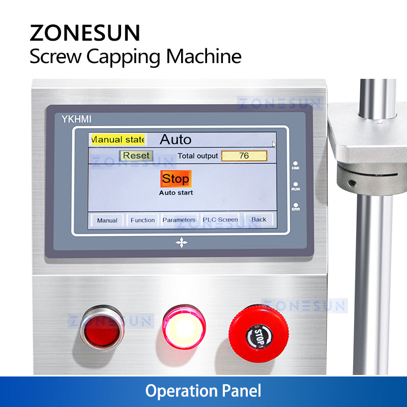 Precise Torque: ZONESUN ZS-XG450S Servo Capping Machine for Jars, Glass Bottles & Metal Cans