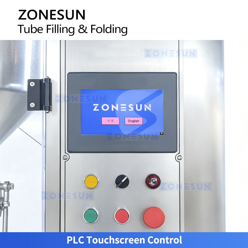 ZONESUN ZS-FS80A Automatic High Speed Aluminum Tube Filling Folding Sealing Machine