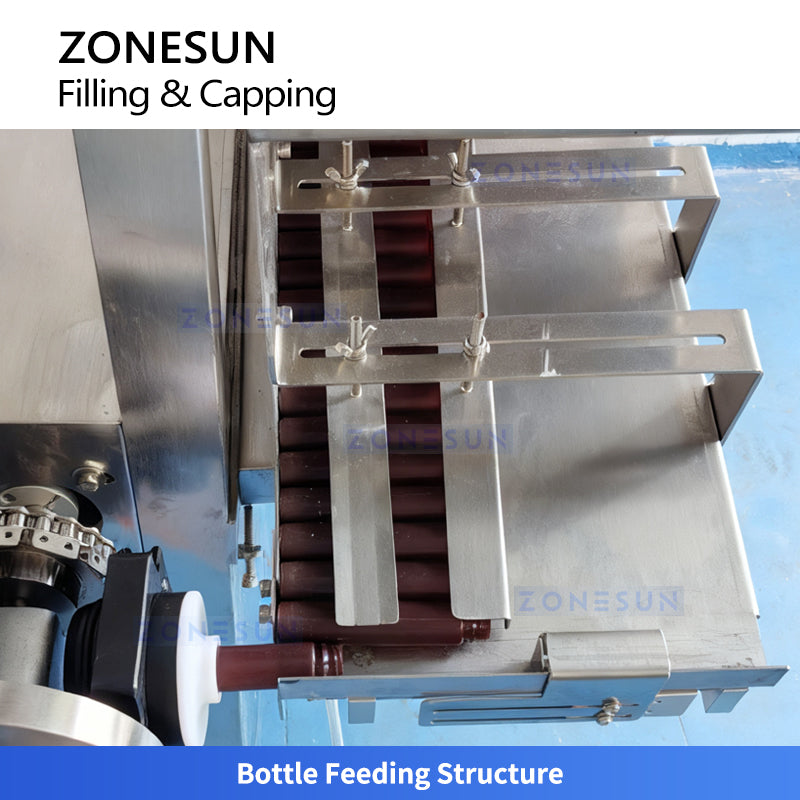 ZONESUN ZS-AFC48 Compact Auto Filling and Capping Machine for Small Bottles in Cosmetics & Chemicals