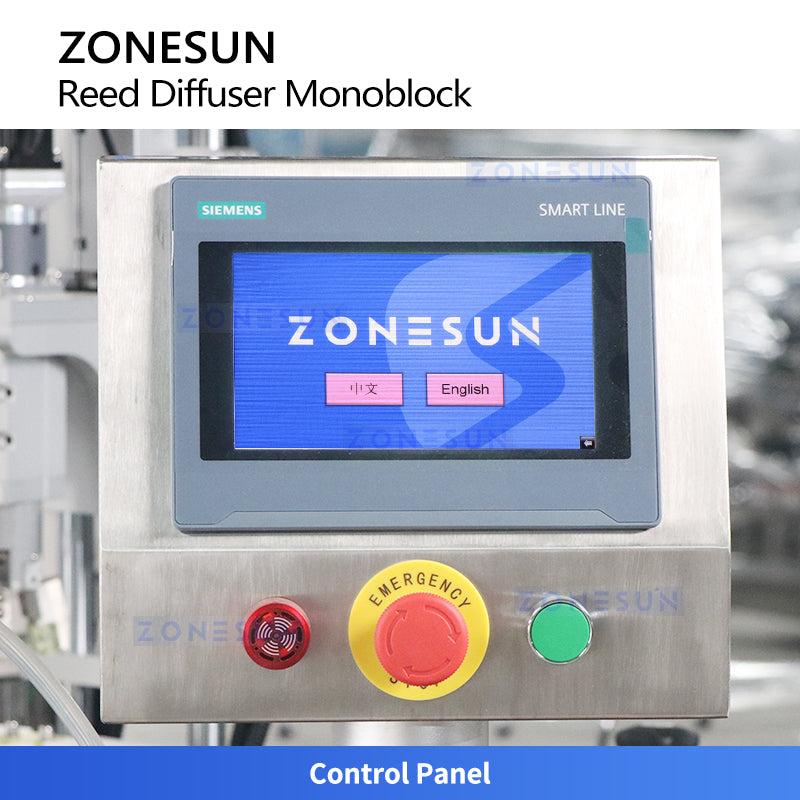 Fragrance Automation: ZONESUN ZS-AFC33B4 Reed Diffuser Filling & Stick Insertion Capping Machine