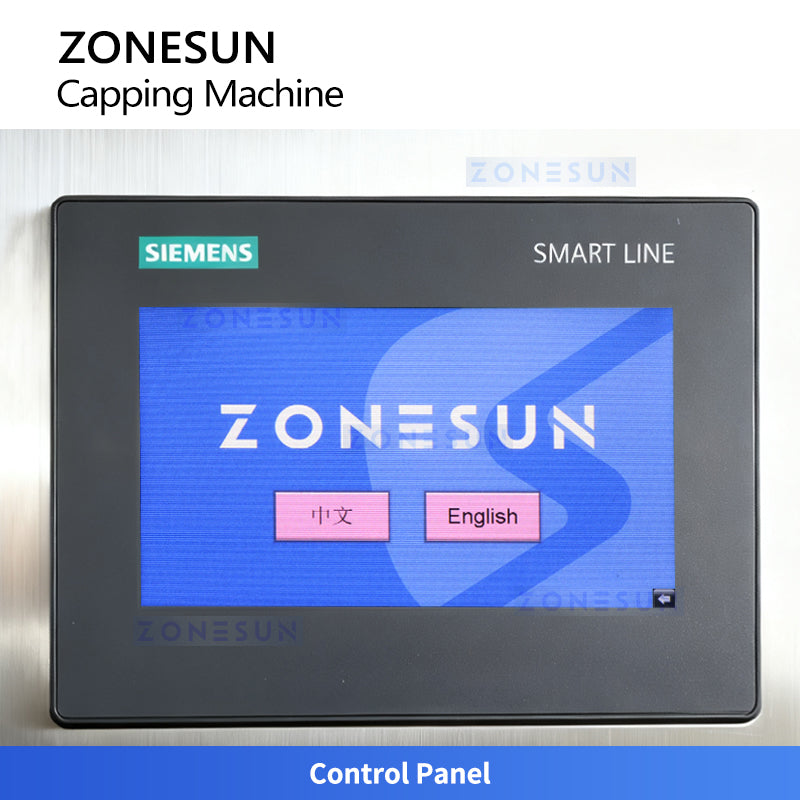 ZONESUN ZS-XG441RSL Servo Automatic Capping Machine for Flat Screw and Sprayer Caps