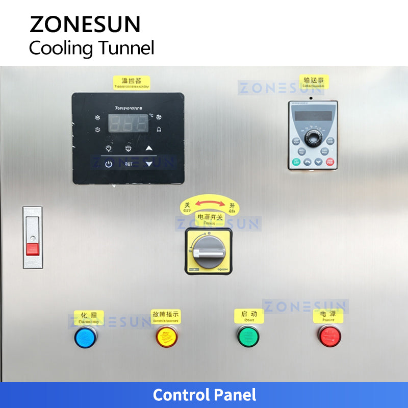 ZONESUN ZS-CT3 Industrial Cooling Tunnel with Reciprocating Conveyor
