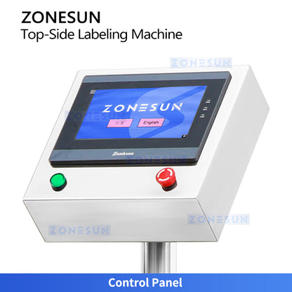 Efficient Labeling: ZONESUN ZS-TB163PO Print & Apply Machine for Pouches, Cards & Flat Cartons