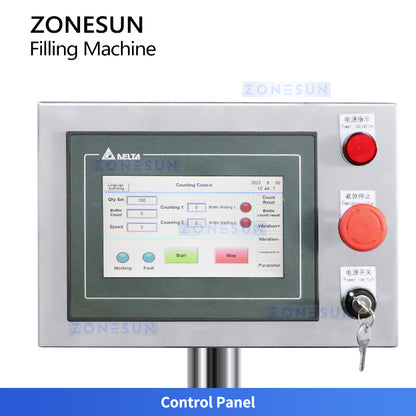 ZONESUN ZS-JF70 Auto Counting and Filling Machine for Capsules, Tablets, Nuts, Candy, Coffee Beans