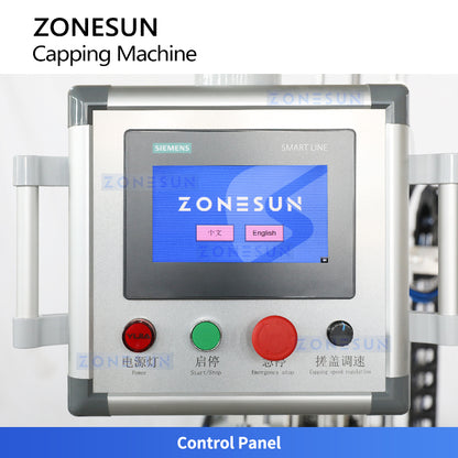ZONESUN ZS-XG448S Automatic Capping Machine for Duckbill Caps, Pumps, Sprayers & Multi Cap Types