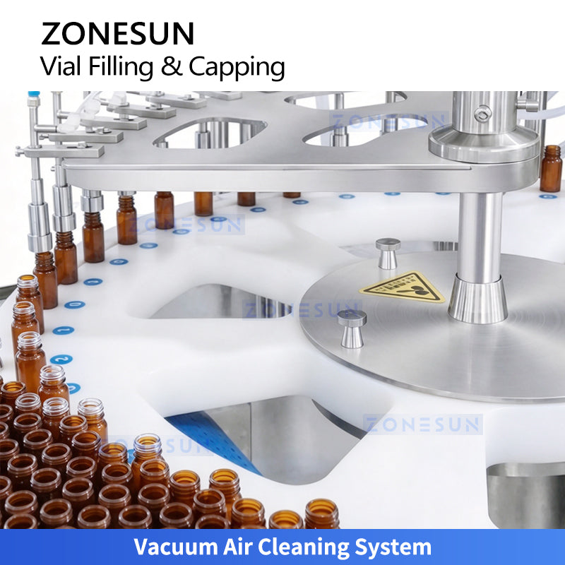 ZONESUN ZS-AFC39W High-Speed Automatic Collagen Drink Vial Air Rinsing Filling and Capping Machine