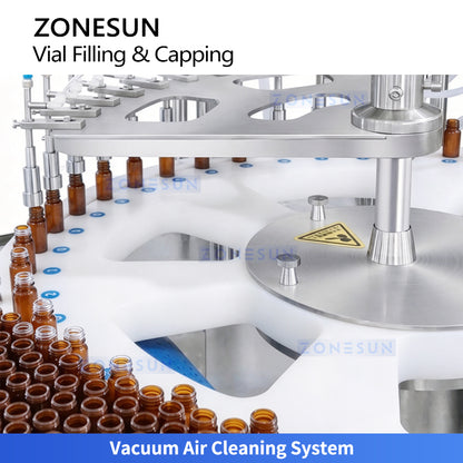 ZONESUN ZS-AFC39W High-Speed Automatic Collagen Drink Vial Air Rinsing Filling and Capping Machine