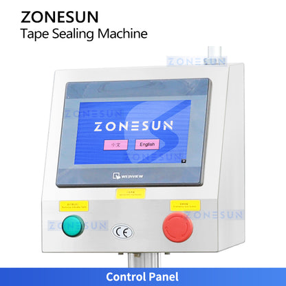 Flawless Joint Wrap: ZONESUN ZS-202F Cylinder Perfume Box Top Tape Sealing & Labeling Machine Line