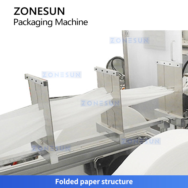 ZONESUN ZS-WZP4 Automatic 4 Side Seal Disposable Wipes Packing Machine For Sachet Wet Wipes