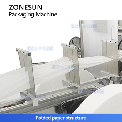 ZONESUN ZS-WZP4 Automatic 4 Side Seal Disposable Wipes Packing Machine For Sachet Wet Wipes