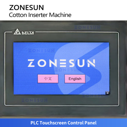 ZONESUN ZS-SED10 Automatic Cotton and Desiccant Inserting Machine for Bottle Packaging