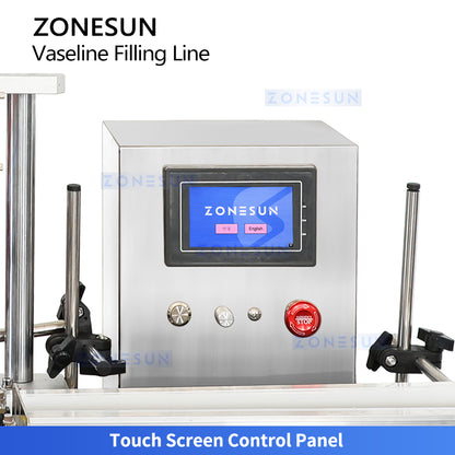 Smooth Flow: ZONESUN ZS-DTGT2B Jacketed Heated Vaseline & Petroleum Jelly Paste Filling Line