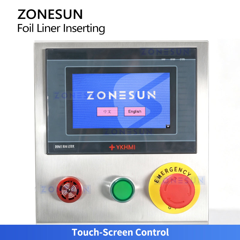 ZONESUN ZS-RG001 Automatic Aluminum Foil Liner Inserting Machine for Bottle Caps