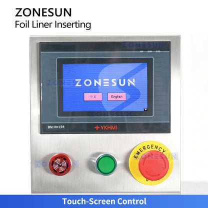 ZONESUN ZS-RG001 Automatic Aluminum Foil Liner Inserting Machine for Bottle Caps
